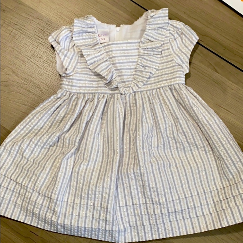 Iris & Ivy Short Sleeved Striped Dress